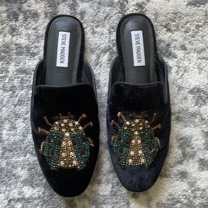 Steve Madden jeweled bug loafers